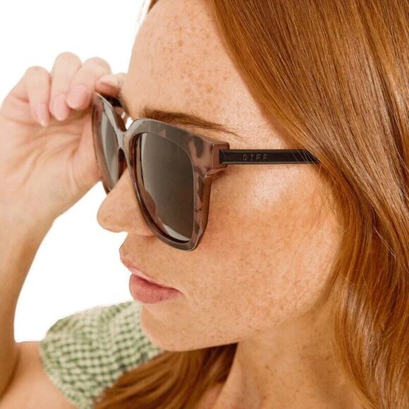 New! Diff Eyewear HAILEY - Dunmor Tortoise Brown Gradient Sunglasses - 100% Auth - Picture 4 of 7